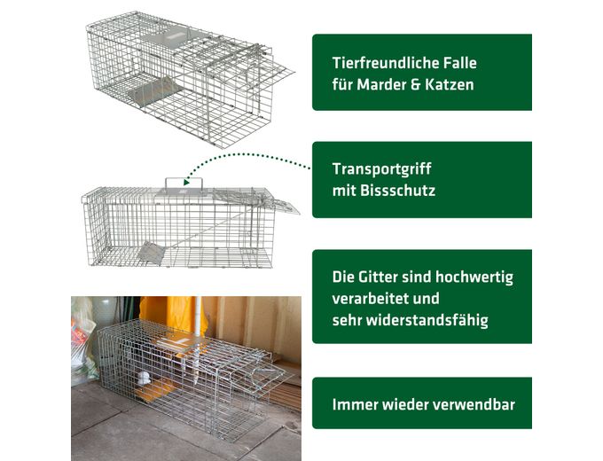 Afbeelding van Gardigo levende steenmarter vangkooi