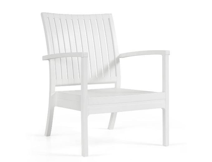 Bild von Gartenstuhl Bram low chair Weiß
