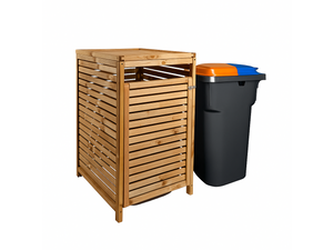 Foto von Mülltonnenbox Holz – Stilvolle Lösung für Ihre Mülltonner Duo bak - 1 Container
