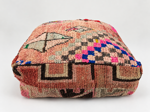 Foto van Marokkaanse Berber poef Lila 60cm x 60cm, Niet Gevuld
