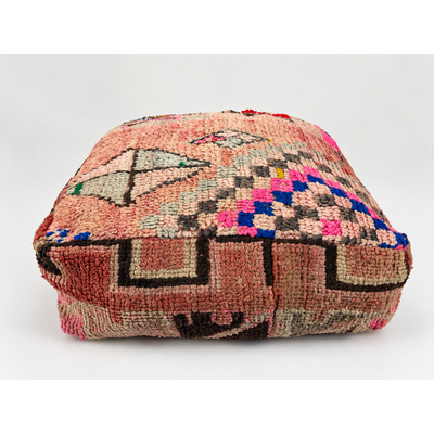 Foto van Marokkaanse Berber poef Lila 60cm x 60cm, Niet Gevuld