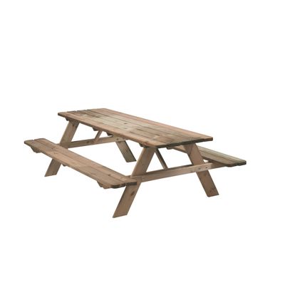 Foto van Tuinmaak picknicktafel de Luxe 180 cm breed