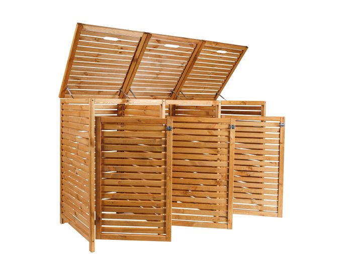Bild von Container Ombouw Hout antraciet - 3 Containers