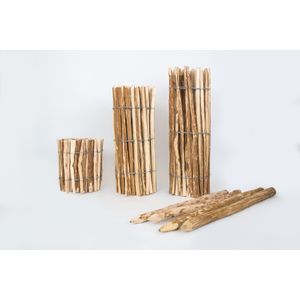 Suinga Houten Palen Set Van 20 Stuks - 180 Cm Lang, 4 Cm Dik, Geïmpregneerd Voor Hekken En Boomondersteuning