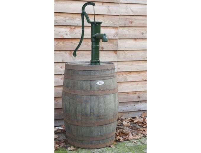 Afbeelding van Houten Regenton met pomp - 190 liter