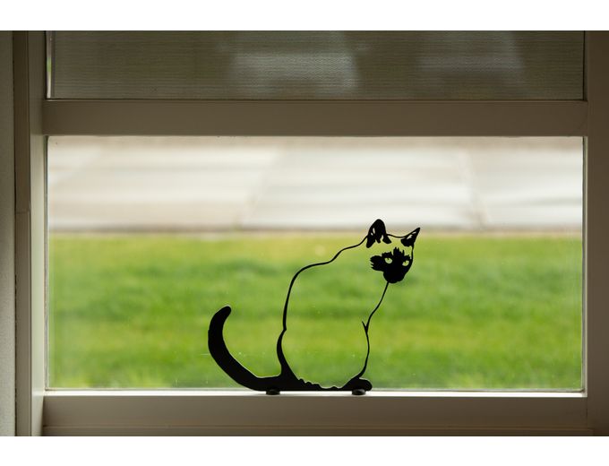 Bild von Sitzende Katze aus Cortenstahl