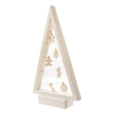 Foto van Houten Kerstboomframe 60 cm wit