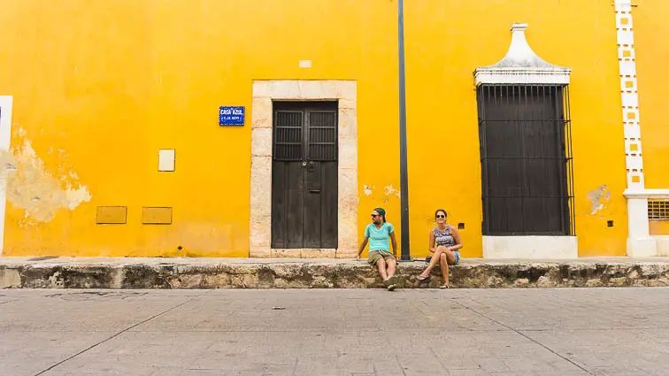 De gele stad Izamal, Mexico