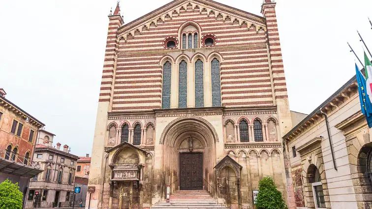 De katholieke kerk Chiesa San Fermo Maggiore. Verona Bezienswaardigheden.