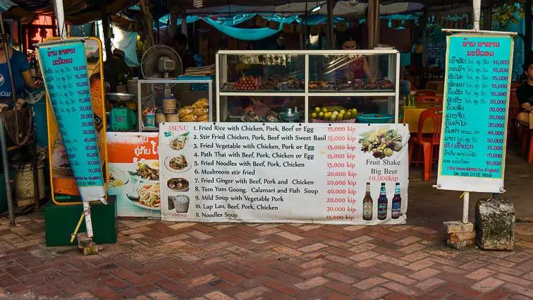 Eten en drinken Laos