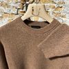 Afbeelding van ​Roberto Collina Heavy Knit Sweater Tobacco Brown