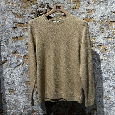 Foto van Blue de Genes BGyale Slubby Crewneck Knit Pale Khaki
