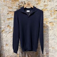 Scaglione Polo Soft Bourette Navy