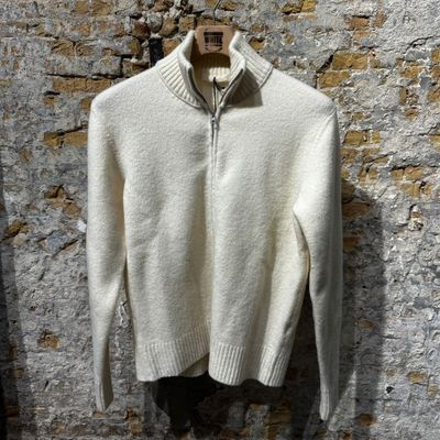 Ten C Full-Zip Sweater Cream Foto van Ten C Full-Zip Sweater Cream