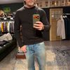 Afbeelding van Kris K W Buffet Merino Cashmere O-Neck Cigarr Brown