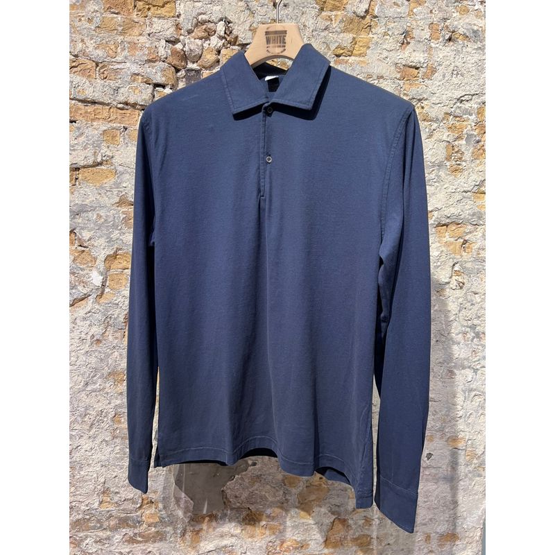 ASPESI Long-Sleeve Polo Luigi Navy ASPESI Long-Sleeve Polo Luigi Navy