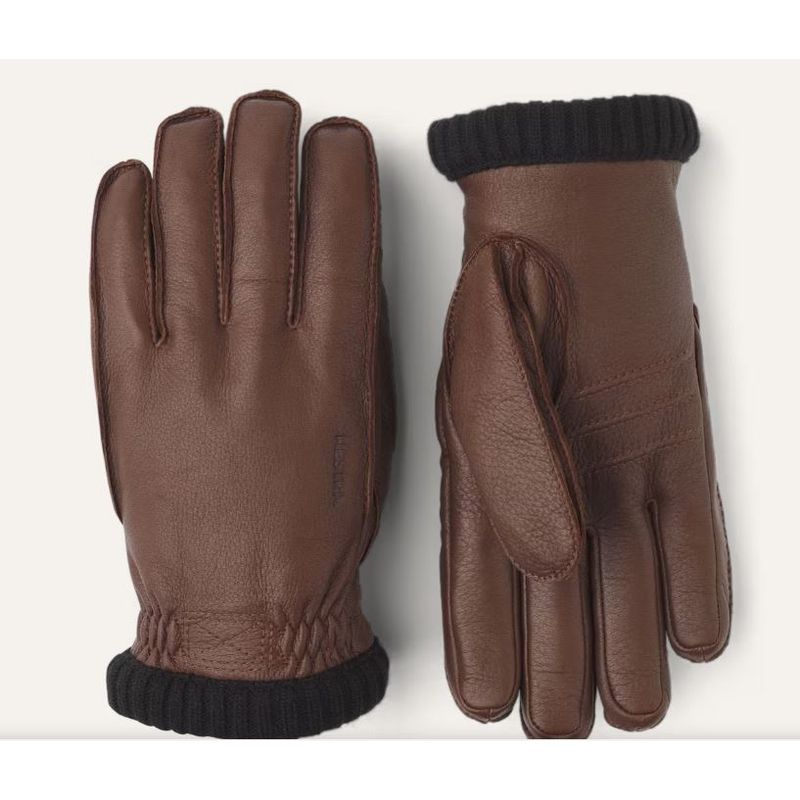 Hestra Deerskin Primaloft Rib Brown