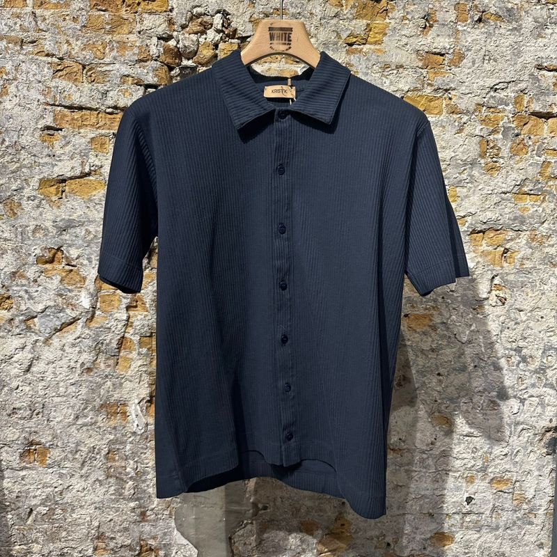 Kris K T Okker shirt rib Navy