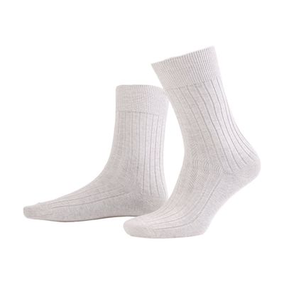 Amanda Christensen True Ankle Rib Sock Sand Melange Foto van Amanda Christensen True Ankle Rib Sock Sand Melange