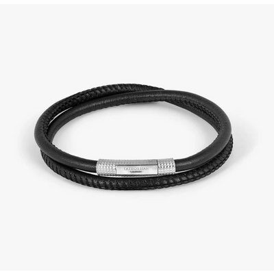 Foto van TATE OSSIAN London Smooth Leather Bracelet Black