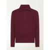 Afbeelding van Piacenza Turtleneck Whit Buttons Burgundy & Purple
