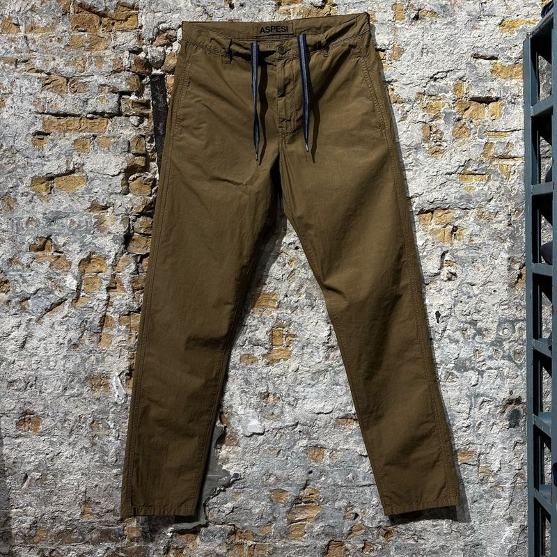 Aspesi Summer Pants Popplin Cotton Terracotta