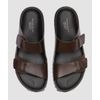 Afbeelding van Officne Creative Brown Leather Slide Sandals Coffe Brown