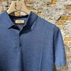 Afbeelding van Kris K S McQueen Silk Polo Steel Blue