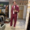Afbeelding van Kris K Linnen Pantalon Burgundy 