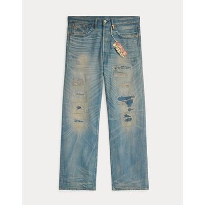 Foto van RRL Ralph Lauren 5-POCKET PLAINFIELD SELVEDGE JEAN Heavy Damage