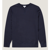 Sunspel Loopback Sweatshirt Navy