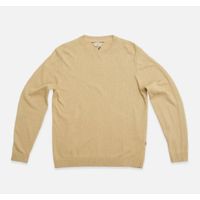 Blue de Genes BGyale Slubby Crewneck Knit Pale Khaki