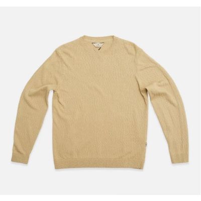 Foto van Blue de Genes BGyale Slubby Crewneck Knit Pale Khaki