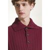Afbeelding van Piacenza Turtleneck Whit Buttons Burgundy & Purple