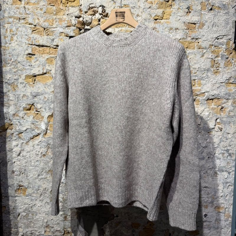 Fedeli Baby Yaack Round Neck Sweater Natural Cashmere Fedeli Baby Yaack Round Neck Sweater Natural Cashmere