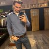 Afbeelding van Piacenza Super fine Merino Wool Zip Turtleneck Jeans Blue