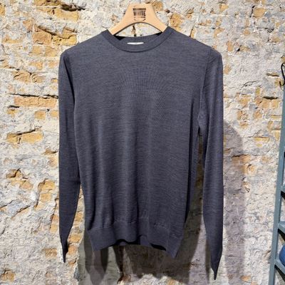 Foto van Piacenza Crewneck Merino Wool Antraciet