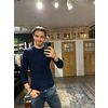 Afbeelding van Roberto Collina Round-neck Silk Cashmere Sweater Navy