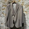 Afbeelding van Windsor Giorno Virgin Wool & Linnen Jacket Champagne taupe