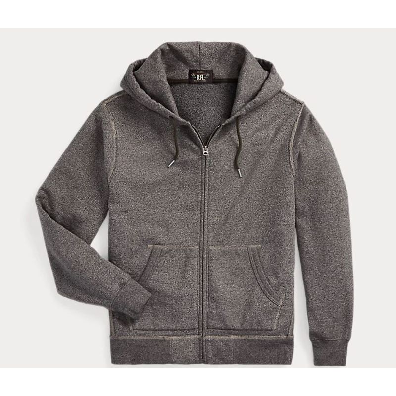 RRL French Terry Full-Zip Hoodie