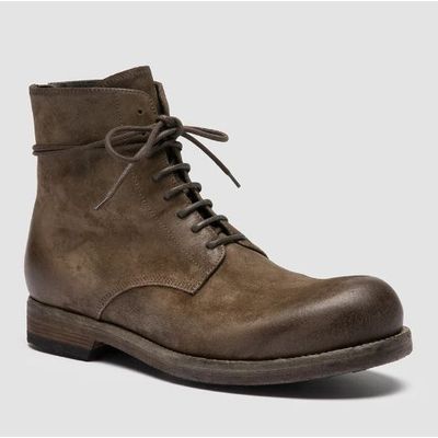 Foto van Officine Creative Green Suede Lace-up Boots