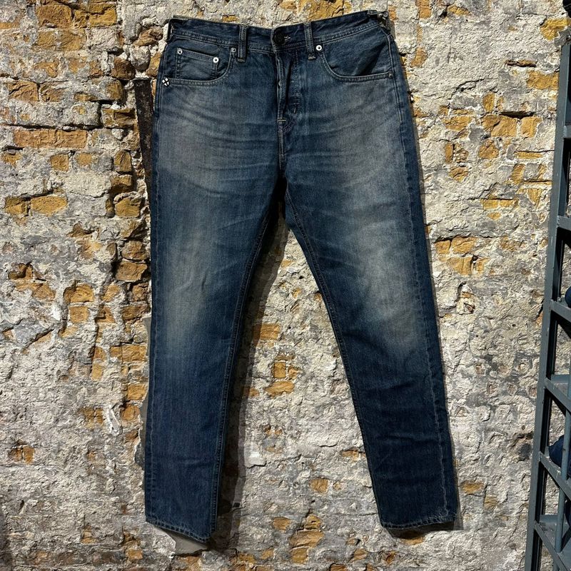 Blue De Genes Giacomo Tim Jeans Rustic Wash Blue Blue De Genes Giacomo Tim Jeans Rustic Wash Blue