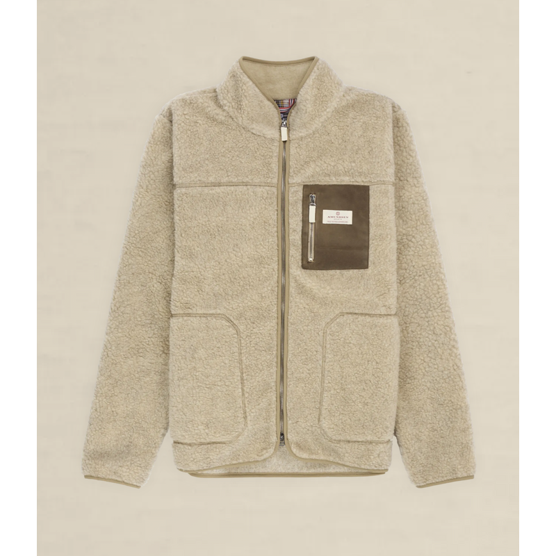 AMUNDSEN HEROES WOOL FLEECE JACKET Natural AMUNDSEN HEROES WOOL FLEECE JACKET Natural