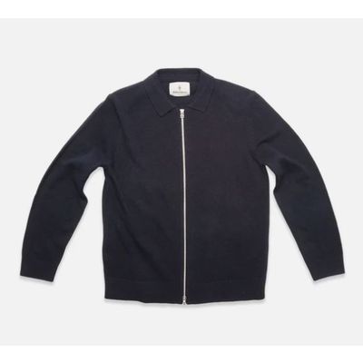 Foto van Blue De Gene Nuavali Polo Zip Cardigan Navy 