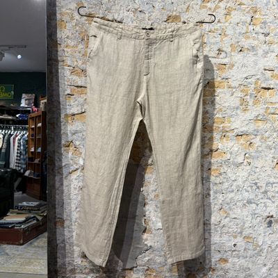 Foto van Kris K Linnen Pantalon Sand