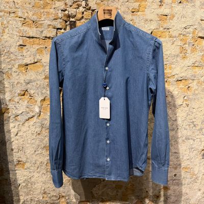 Foto van ORIAN Jeans Shirt 1800s Style Mid Blue 