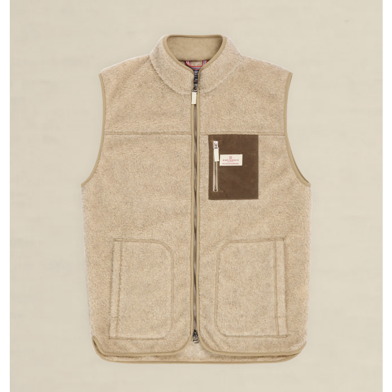 AMUNDSEN HEROES WOOL FLEECE VEST Natural AMUNDSEN HEROES WOOL FLEECE VEST Natural