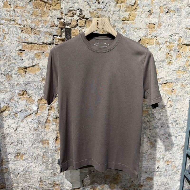FEDELI T-Shirt Jersy Taupe