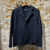 Blue De Gene Gabbiano Dobby Blazer Dark Navy