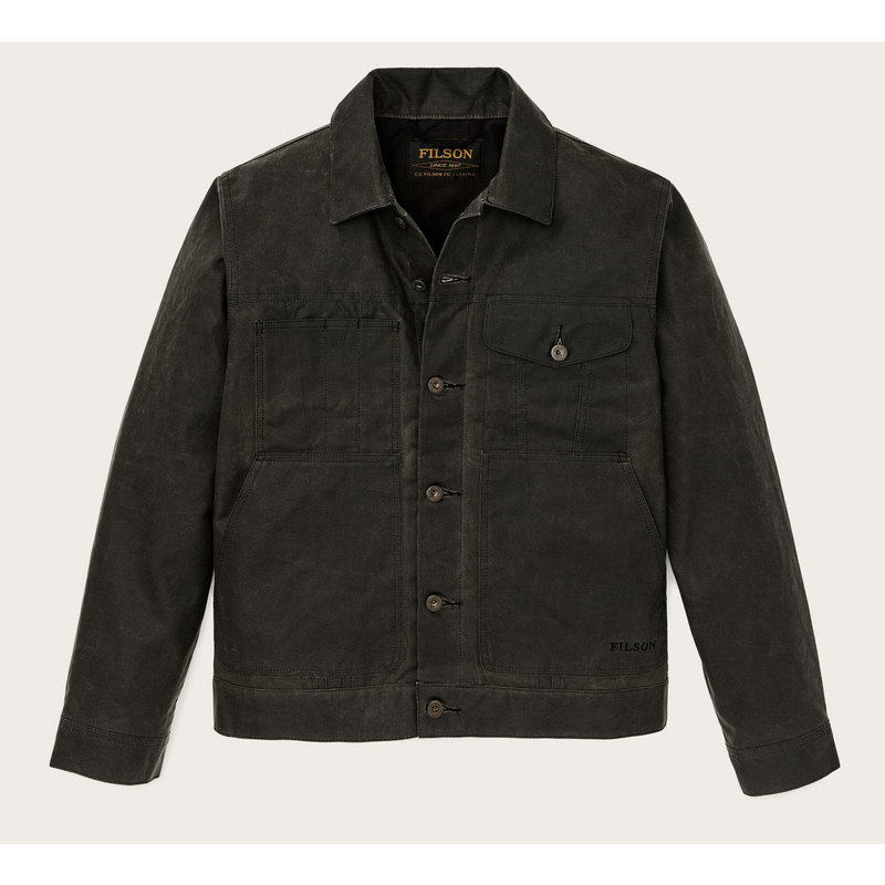 Filson TIN CLOTH SHORT LINED CRUISER JACKET Beluga